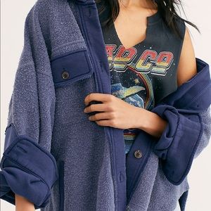 Free People Ruby Jacket Small Índigo Blue